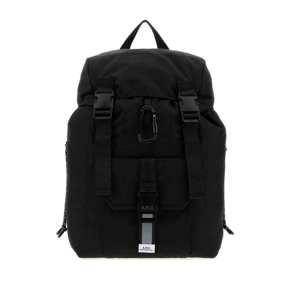 A.P.C. Men Black Fabric Trek 2.0 Backpack